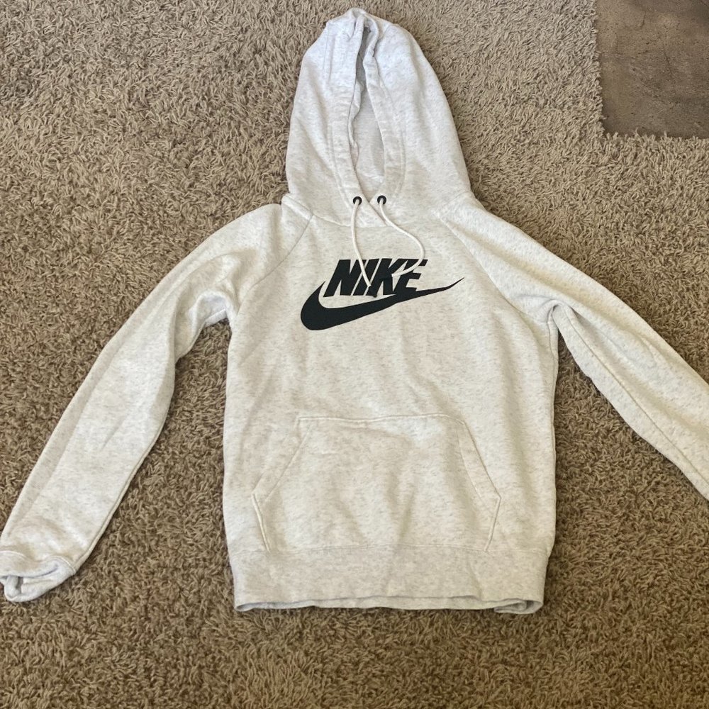 Nike Extra Small White-Heather Gray Hoodie